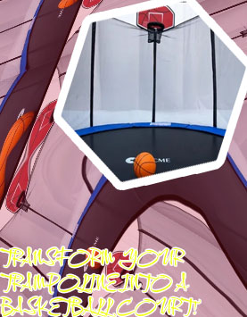 Trampoline basketball game